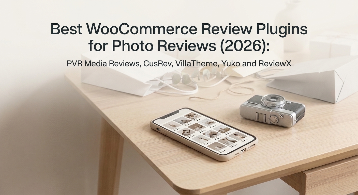 Best WooCommerce Review Plugins for Photo Reviews (2026): PVR Media Reviews, CusRev, VillaTheme, Yuko, ReviewX and the Official WooCommerce Plugin